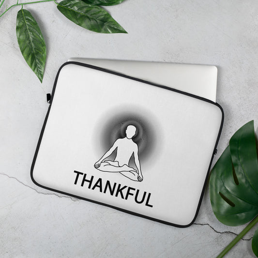 Positive Thought Brand THANKFUL Laptop Sleeve