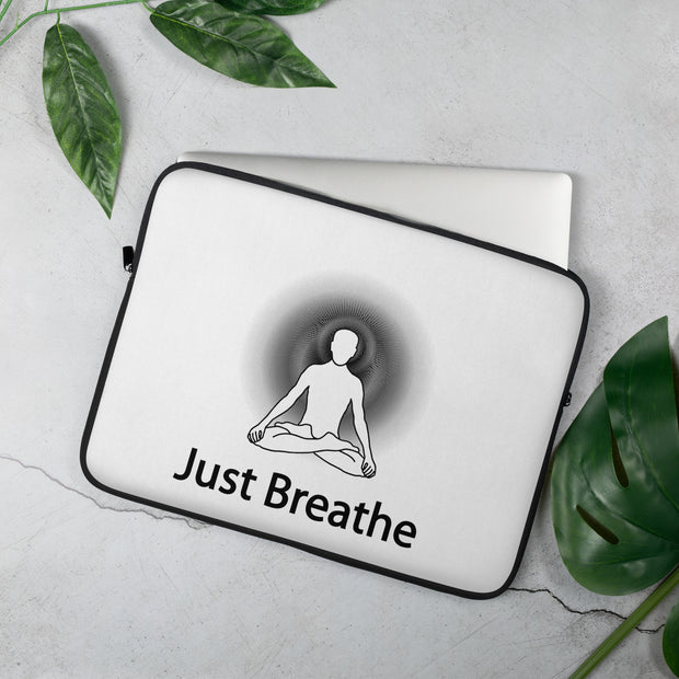 Positive Thought Brand Just Breathe Laptop Sleeve
