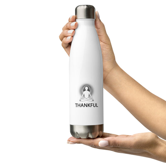 Positive Thought Brand THANKFUL Stainless steel water bottle