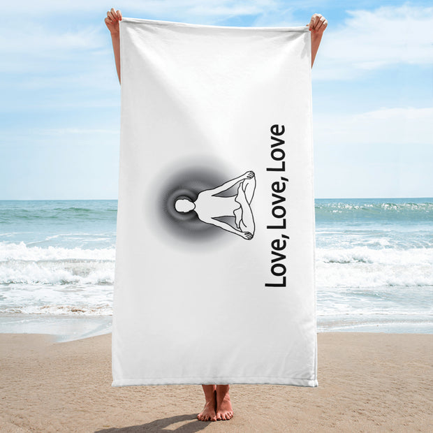 Positive Thought Brand Love Love Love Towel