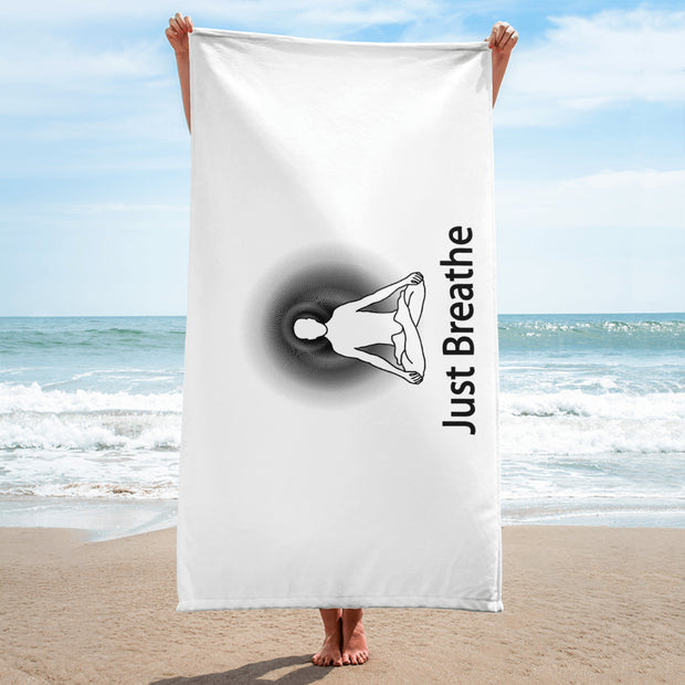 Positive Thought Brand Just Breathe Towel