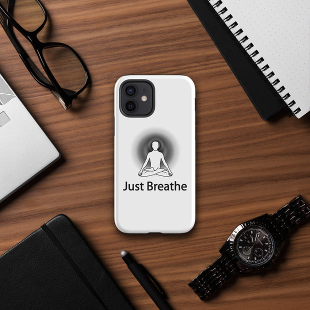 Positive Thought Brand Just Breathe Tough Case for iPhone®