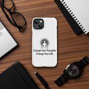 Positive Thought Brand Change your Thoughts Change your Life Tough Case for iPhone®