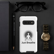 Positive Thought Brand Just Breathe Tough case for Samsung®