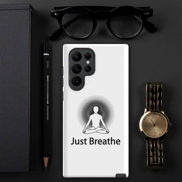 Positive Thought Brand Just Breathe Tough case for Samsung®
