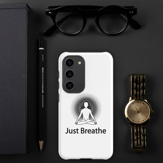 Positive Thought Brand Just Breathe Tough case for Samsung®