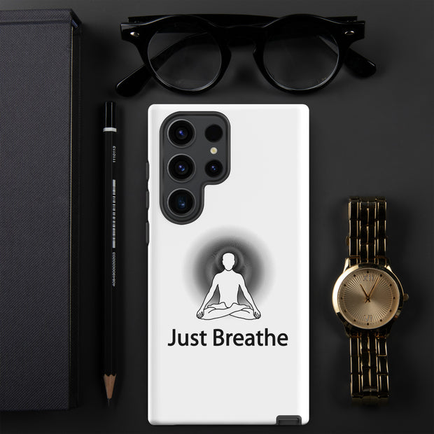 Positive Thought Brand Just Breathe Tough case for Samsung®