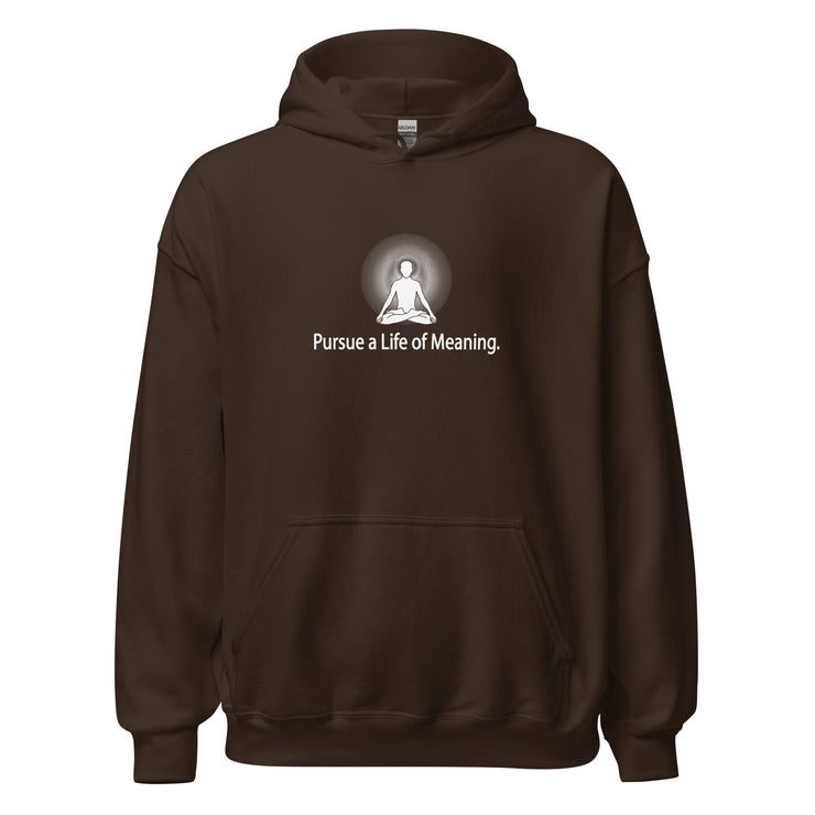 "Pusue a Life of Meaning" Positive Thought Brand Unisex Hoodie