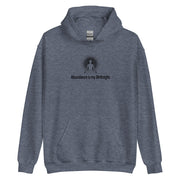 "Abundance is my Birthright" Positive Thought Brand Unisex Hoodie (Black Lettering)