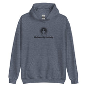 "Motivated by Positivity" Positive Thought Brand Unisex Hoodie (Black Graphic)