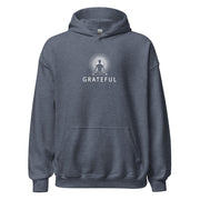 "GRATEFUL" Positive Thought Brand Unisex Hoodie (White Graphic)