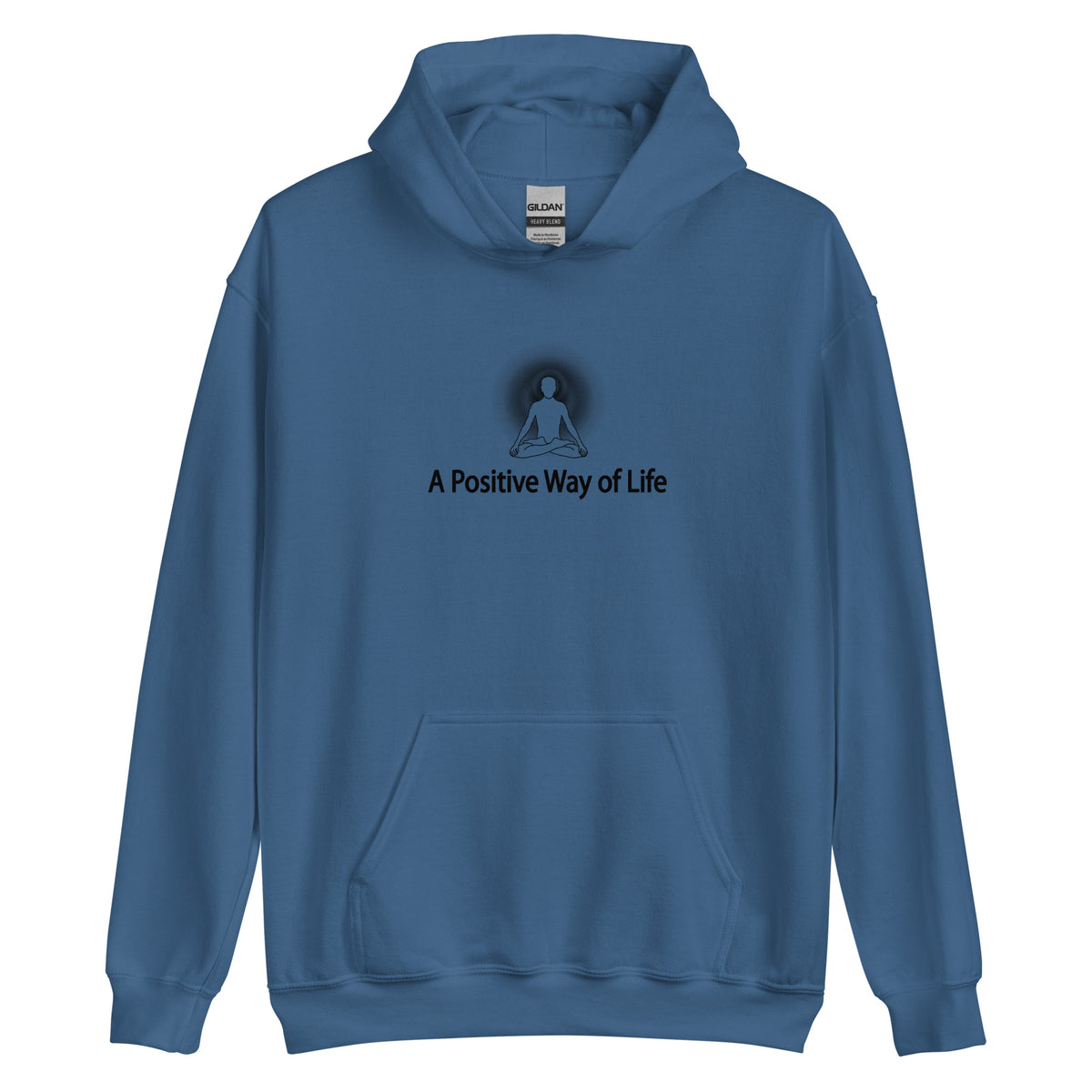"A Positive Way of Life" Positive Thought Brand Unisex Hoodie (Black Graphic)
