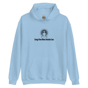"Energy Flows Where Attention Goes" Positive Thought Brand Unisex Hoodie (Black Graphic)