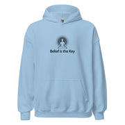 "Belief is the Key" Positive Thought Brand Unisex Hoodie (Black Graphic)