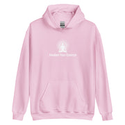 "Awaken Your Essence" Positive Thought Brand Unisex Hoodie (White Lettering)