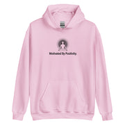 "Motivated by Positivity" Positive Thought Brand Unisex Hoodie (Black Graphic)