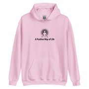 "A Positive Way of Life" Positive Thought Brand Unisex Hoodie (Black Graphic)