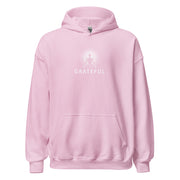 "GRATEFUL" Positive Thought Brand Unisex Hoodie (White Graphic)