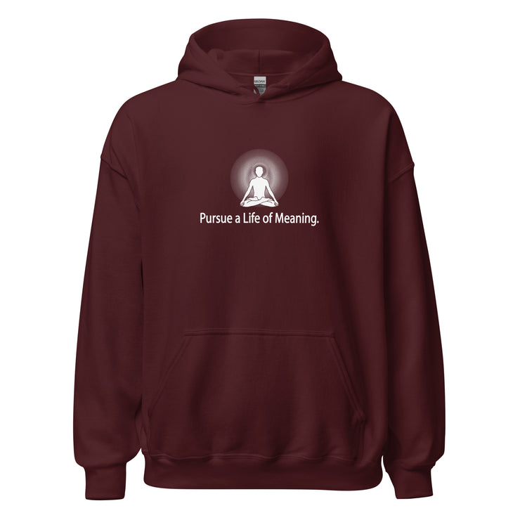 "Pusue a Life of Meaning" Positive Thought Brand Unisex Hoodie
