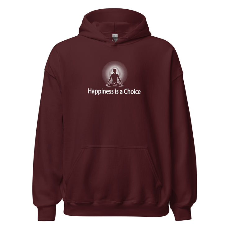 "Happiness is a Choice" Positive Thought Brand Unisex Hoodie
