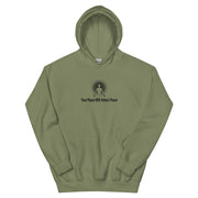 "Your Peace Will Attract Peace" Positive Thought Brand Unisex Hoodie (Black Graphic)