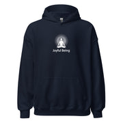 "Joyful Being" Positive Thought Brand Unisex Hoodie (White Graphic)