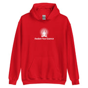 "Awaken Your Essence" Positive Thought Brand Unisex Hoodie (White Lettering)