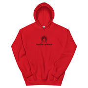 "Your Life is a Miracle" Positive Thought Brand Unisex Hoodie (Black Graphic)