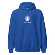 "Joyful Being" Positive Thought Brand Unisex Hoodie (White Graphic)
