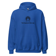 "The Purpose of Life is Joy" Positive Thought Brand Unisex Hoodie Black Graphic