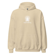"Joyful Being" Positive Thought Brand Unisex Hoodie (White Graphic)