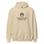"Change Your Thoughts. Change Your Life" Unisex Hoodie (Black Graphic)