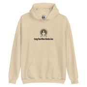 "Energy Flows Where Attention Goes" Positive Thought Brand Unisex Hoodie (Black Graphic)