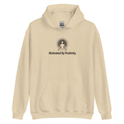 "Motivated by Positivity" Positive Thought Brand Unisex Hoodie (Black Graphic)