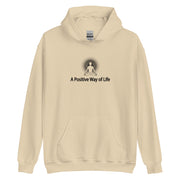 "A Positive Way of Life" Positive Thought Brand Unisex Hoodie (Black Graphic)