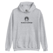 "Abundance is my Birthright" Positive Thought Brand Unisex Hoodie (Black Lettering)
