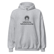 "I am whole, perfect, strong, powerful, loving, harmonious, and happy" Positive Thought Brand Unisex Hoodie (Black Graphic)