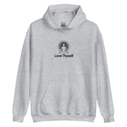 "Love Thyself" Positive Thought Brand Unisex Hoodie (Black Graphic)