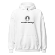 "Fountain of Energy" Positive Thought Brand Unisex Hoodie (Black Graphic)