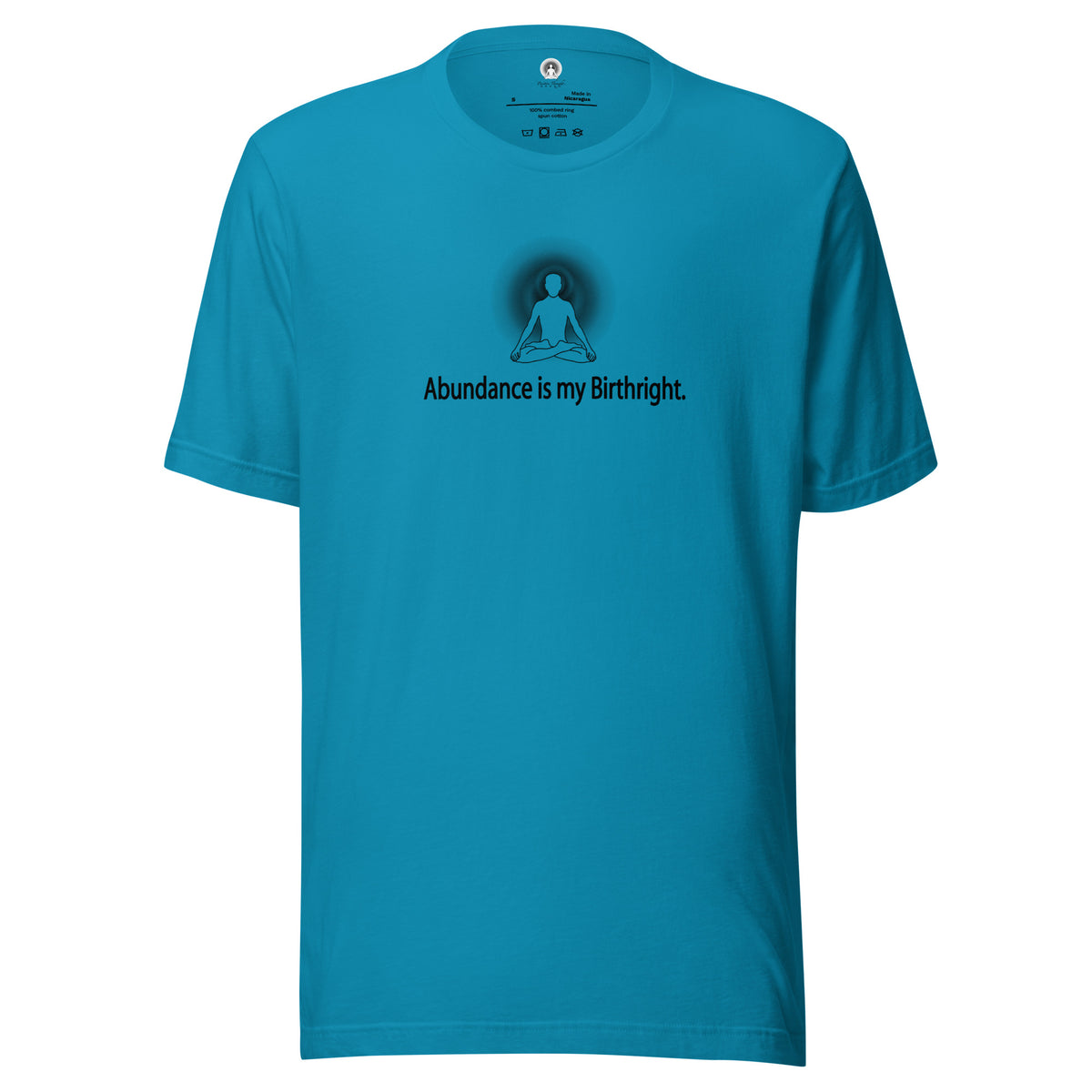 "Abundance is my Birthright" Positive Thought Brand Unisex T-Shirt (Black Graphic)