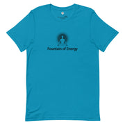 "Fountain of Energy" Positive Thought Brand Unisex T-Shirt (Black Graphic)