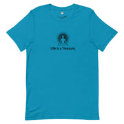 "Life is a Treasure" Positive Thought Brand Unisex T-Shirt (Black Graphic)