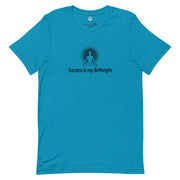 "Success is my Birthright" Positive Thought Brand Unisex T-Shirt (Black Graphic)