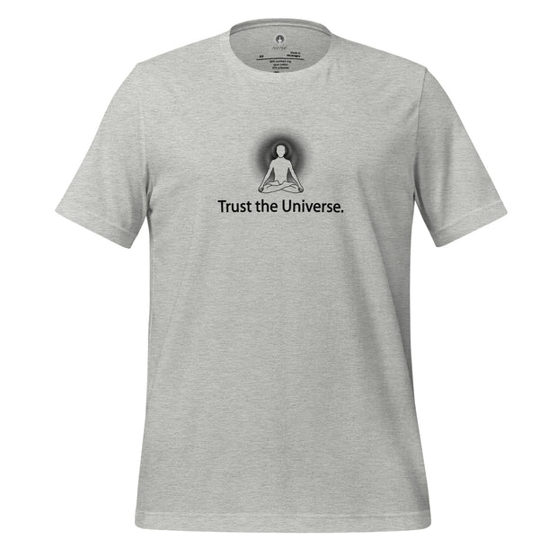"Trust the Universe" Positive Thought Brand Unisex T-Shirt (Black Graphic)