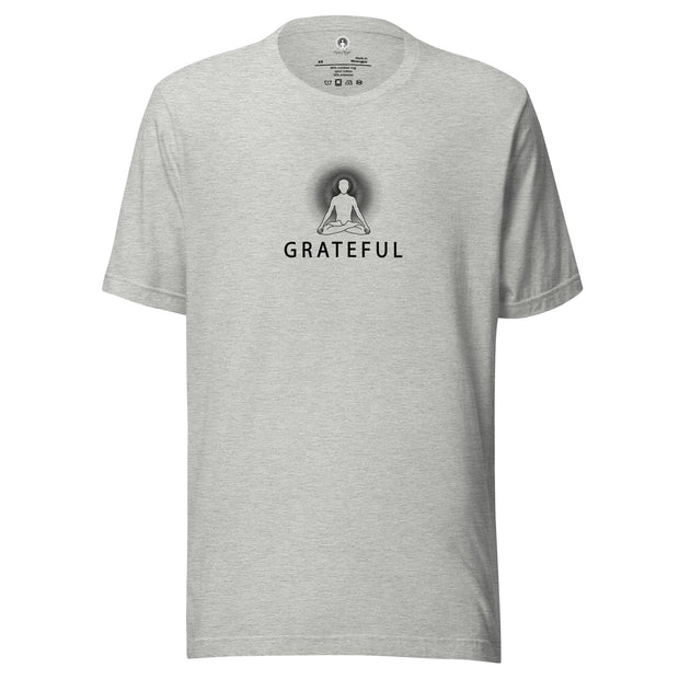 "GRATEFUL" Positive Thought Brand Unisex T-Shirt (Black Graphic)