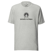"Spirituality is my Religion" Positive Thought Brand Unisex T-Shirt (Black Graphic)