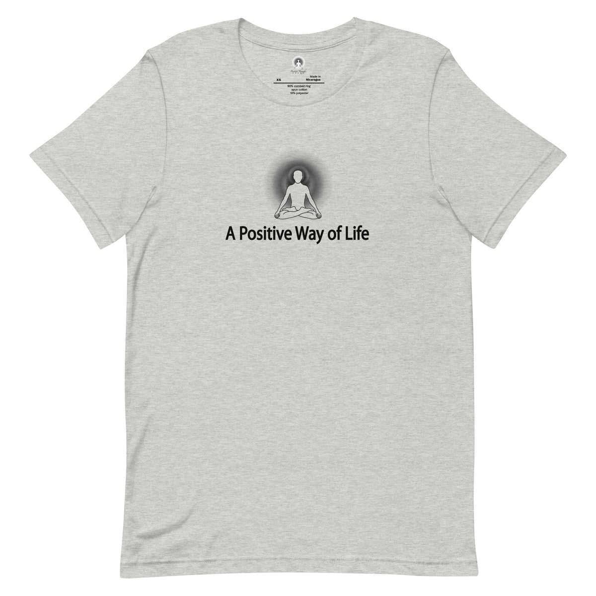 "A Positive Way of Life" Positive Thought Brand Unisex T-Shirt (Black Graphic)