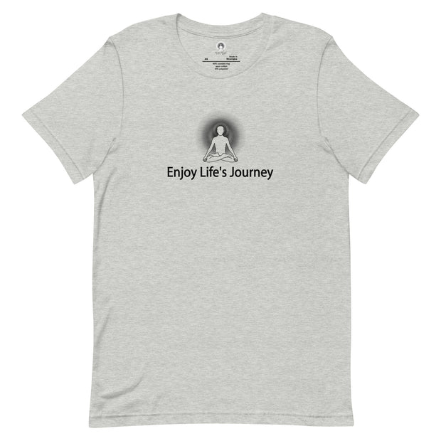 "Enjoy Life's Journey" Positive Thought Brand Unisex T-Shirt (Black Graphic)