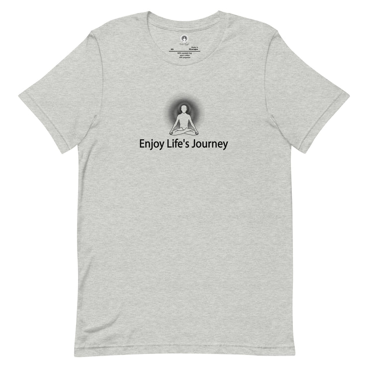 "Enjoy Life's Journey" Positive Thought Brand Unisex T-Shirt (Black Graphic)
