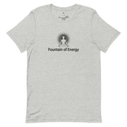 "Fountain of Energy" Positive Thought Brand Unisex T-Shirt (Black Graphic)